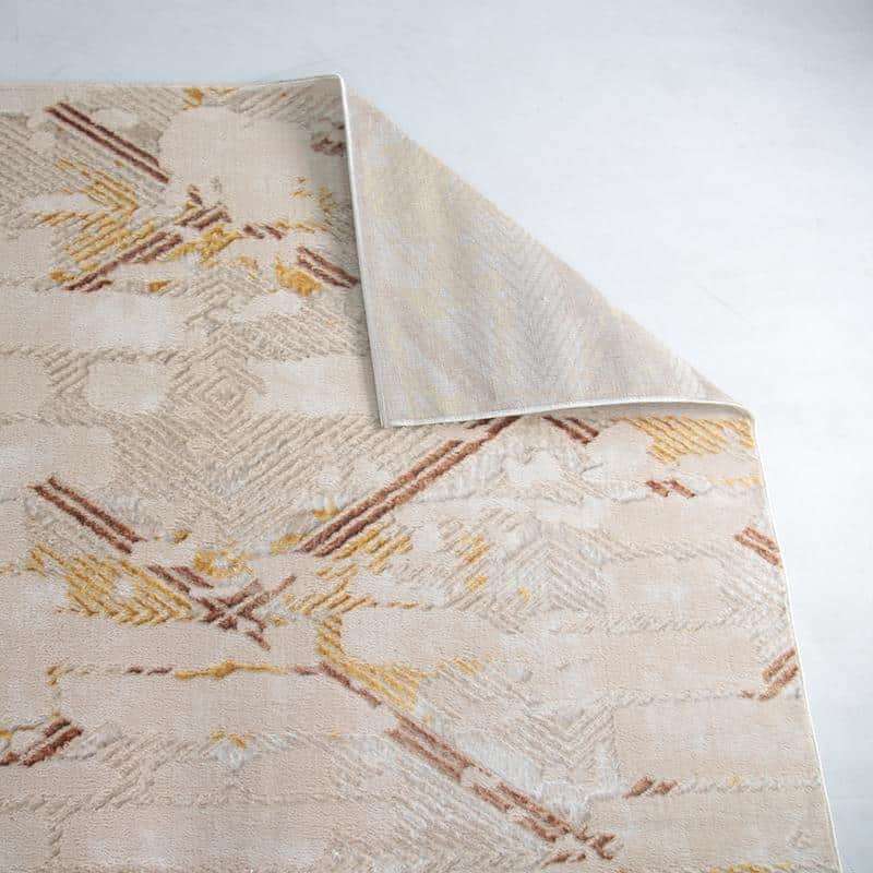 Alin Beige Gold Modern Rug - 05655A