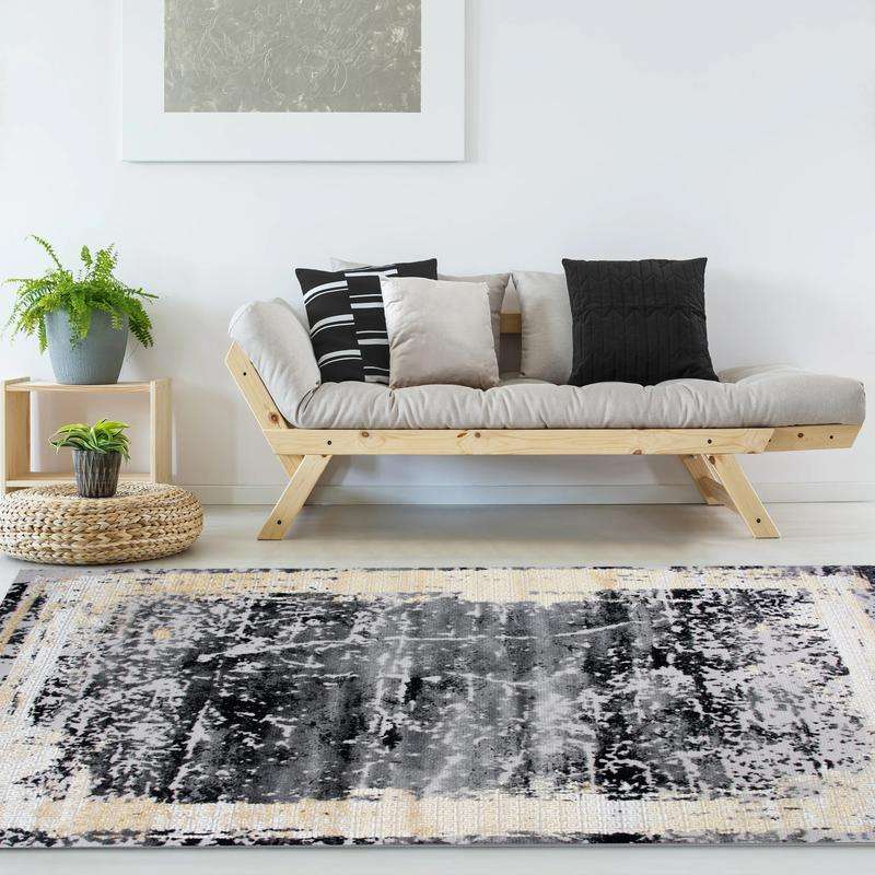 Alin Gold Grey Rug - 04391A
