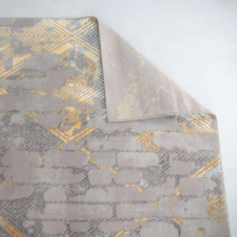 Alin Grey Gold Modern Rug - 05655A