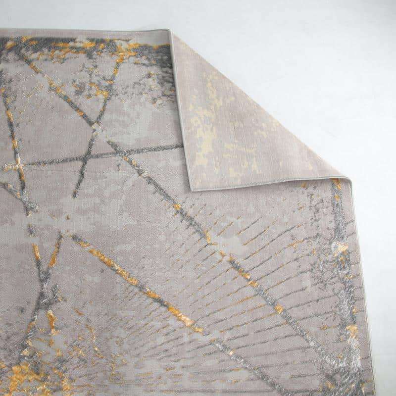 Alin Grey Gold Modern Rug - 05679A
