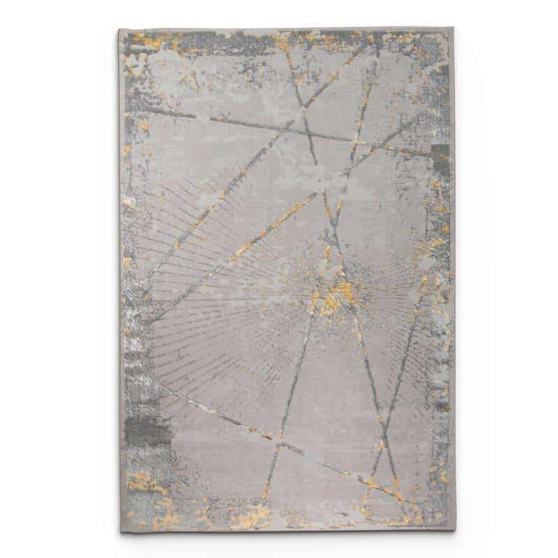 Alin Grey Gold Modern Rug - 05679A