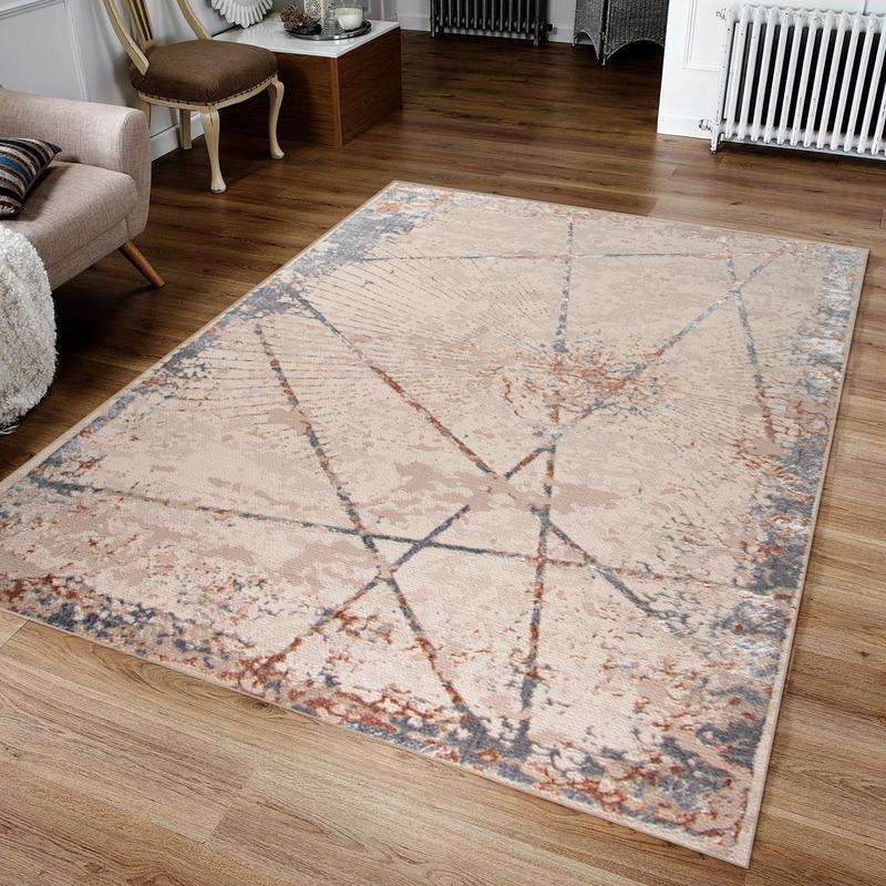 Alin Vizon Grey Modern Rug - 05679A