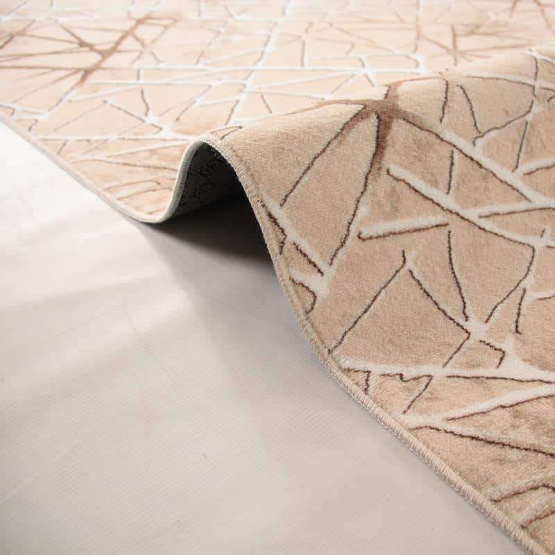 Digital Brown Stone Washable Rug