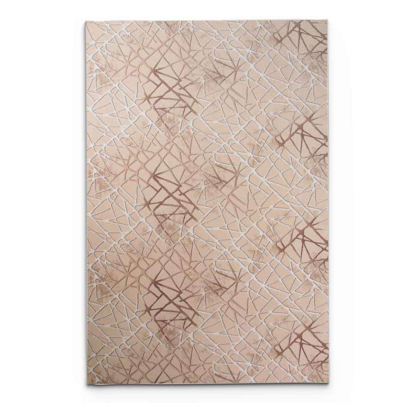 Digital Brown Stone Washable Rug