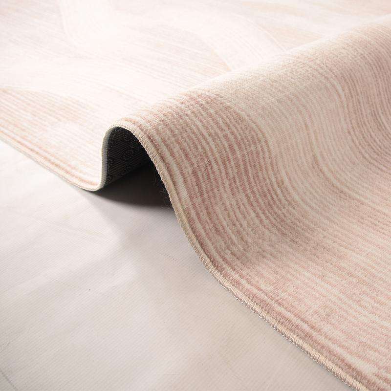 Digital Brown Wave Washable Rug