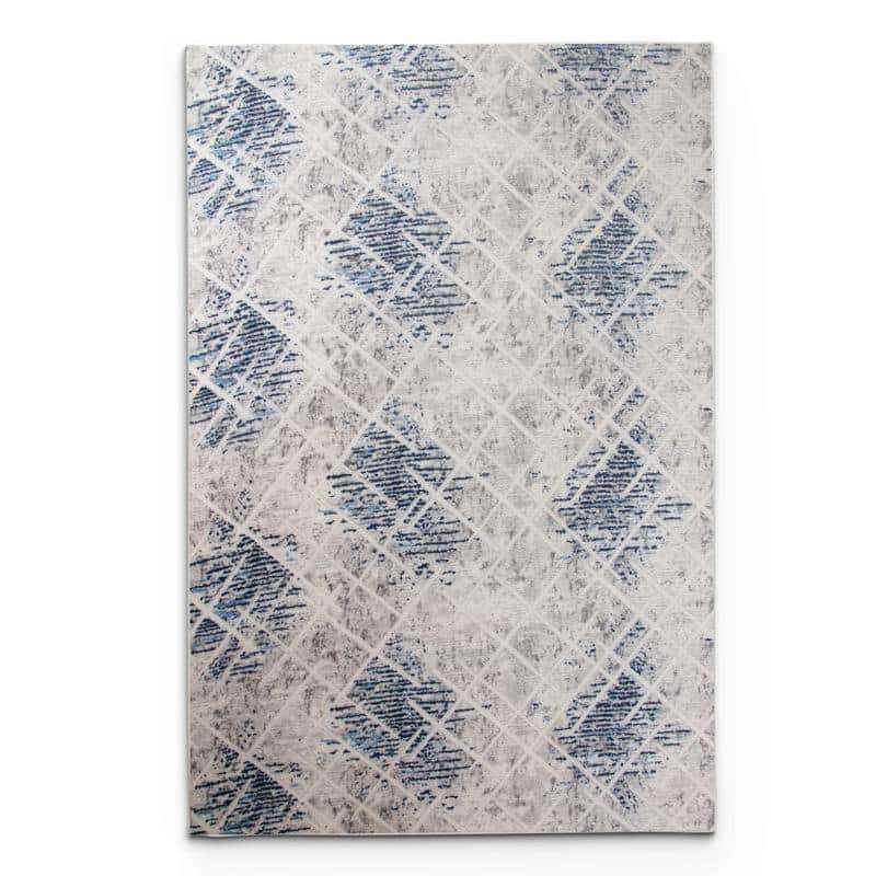 Digital Cube Line Washable Rug