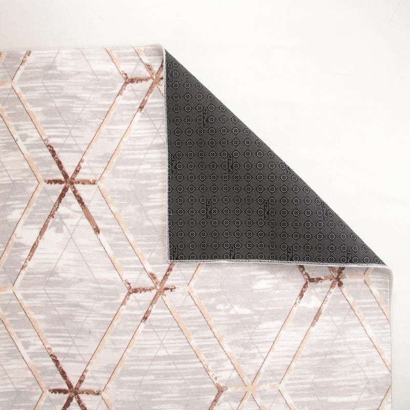 Digital Gold Line Washable Rug