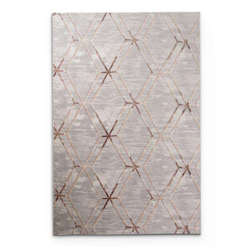 Digital Gold Line Washable Rug