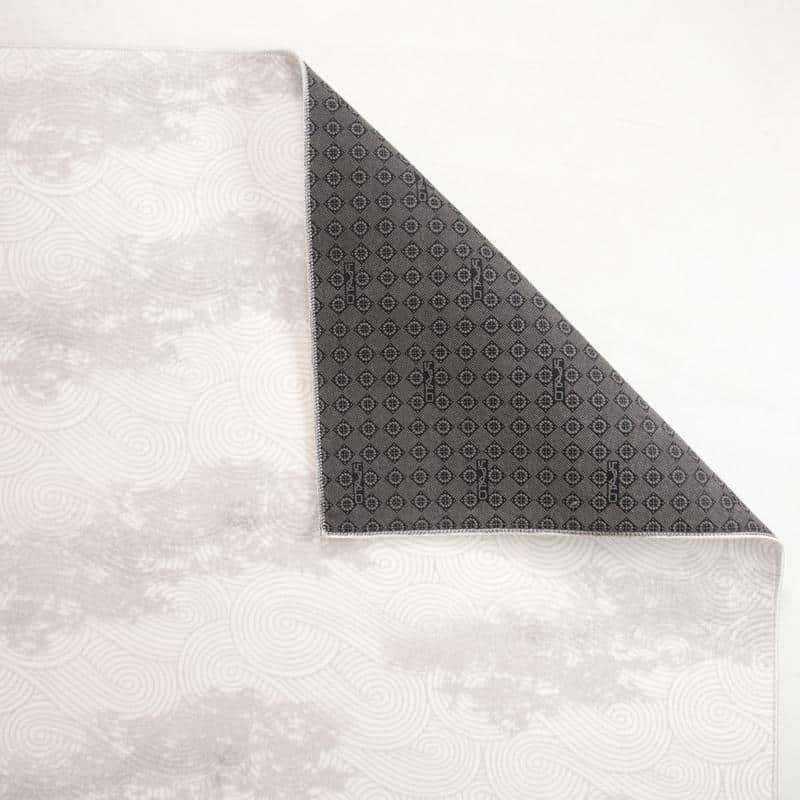 Digital Grey Cloud Washable Rug