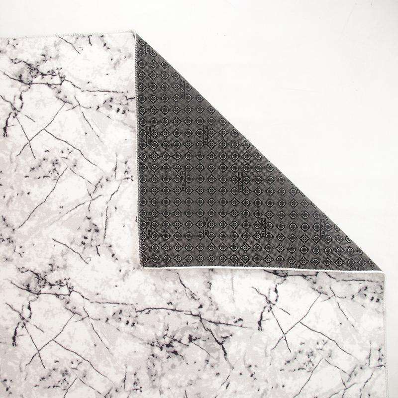 Digital Grey Crack Washable Rug