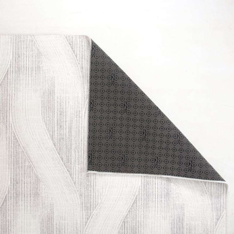 Digital Grey Wave Washable Rug