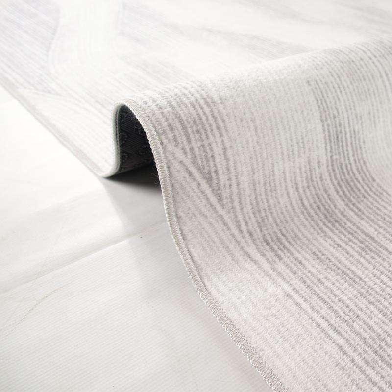 Digital Grey Wave Washable Rug