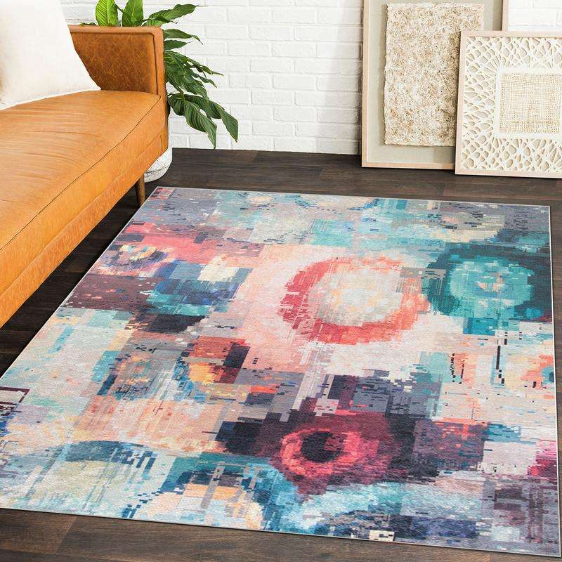 Digital Printer Cream Beige Rug