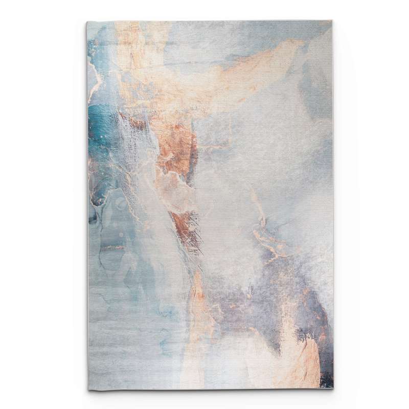 Digital Printer Grey Blue Rug