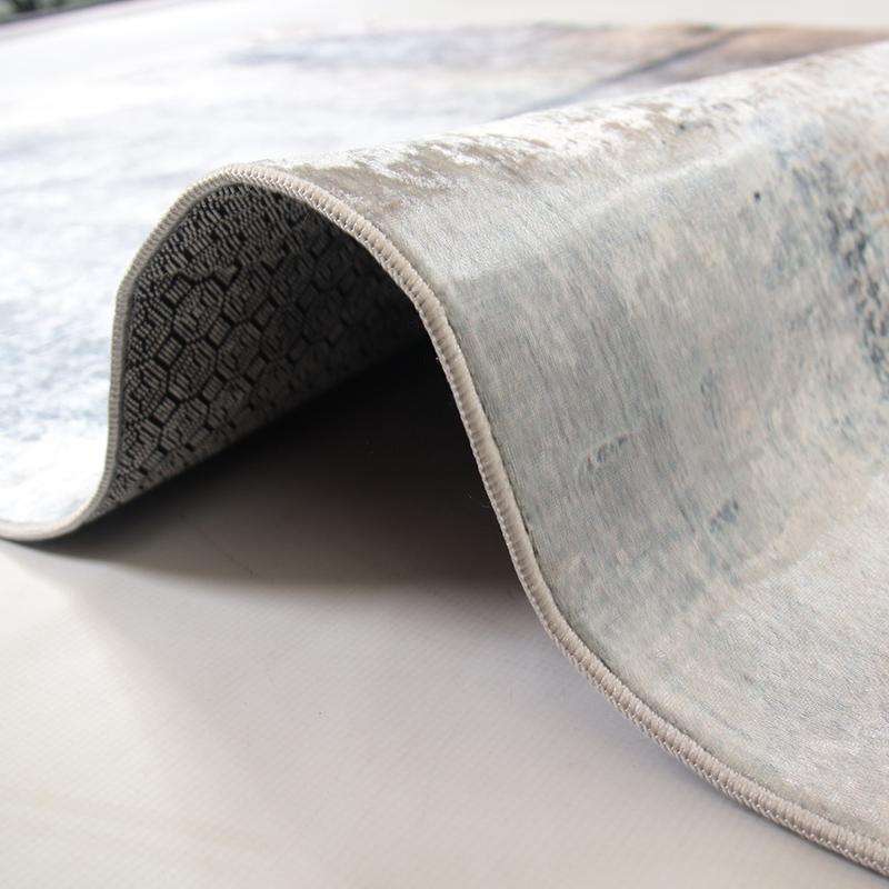 Digital Printer Grey Navy Rug