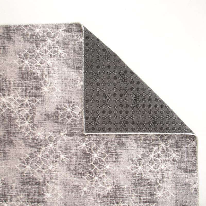 Digital Snowflake Washable Rug