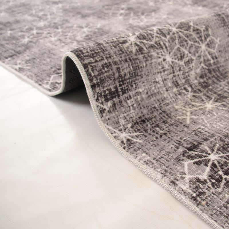 Digital Snowflake Washable Rug