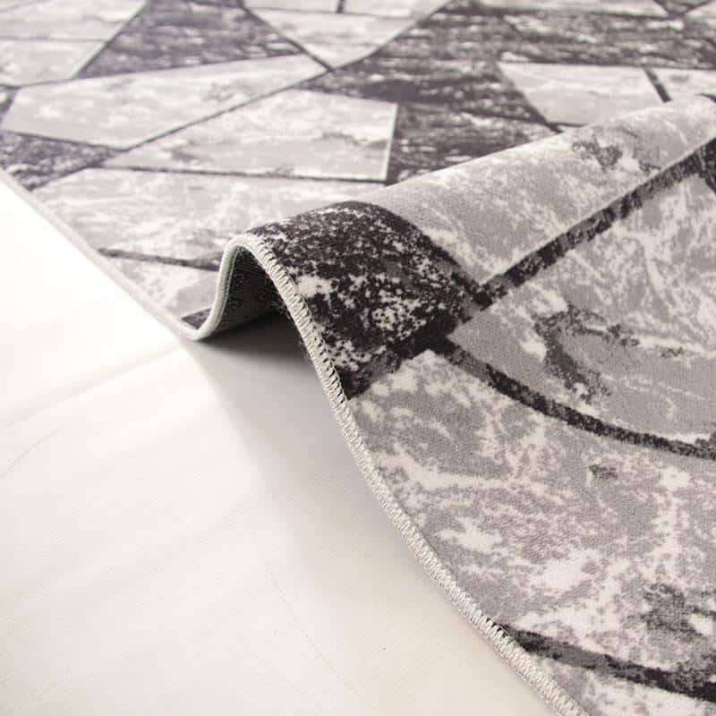 Digital Triangle Pattern Washable Rug