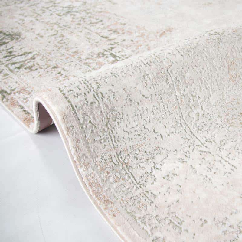 Diva Cream Green Rug - MR254
