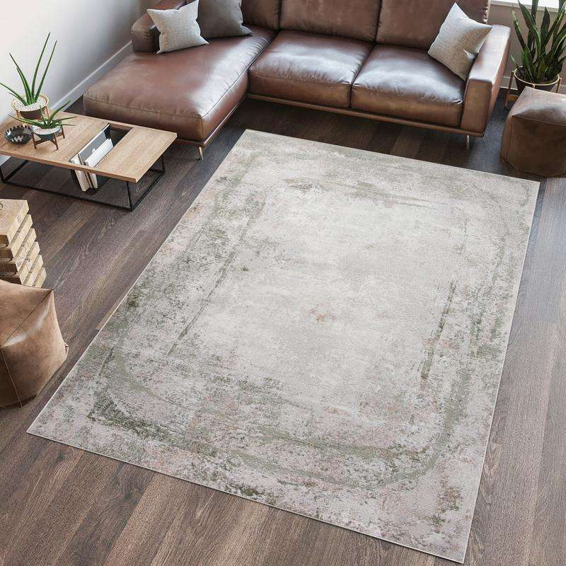 Diva Cream Green Rug - MR400