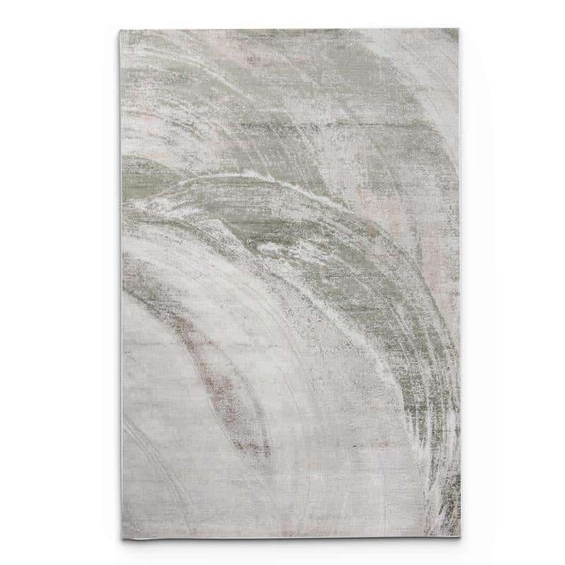 Diva Cream Green Rug - MR425A