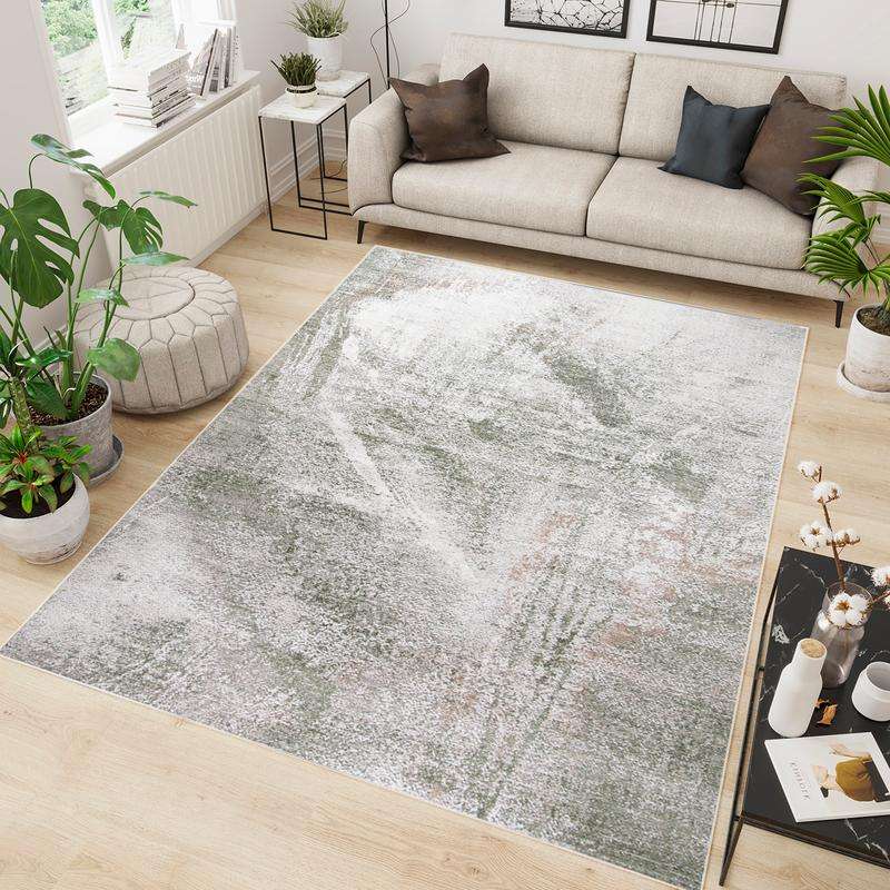 Diva Cream Green Rug - MR426