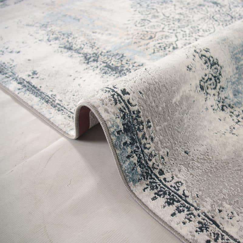 Diva Grey Navy Rug MR276