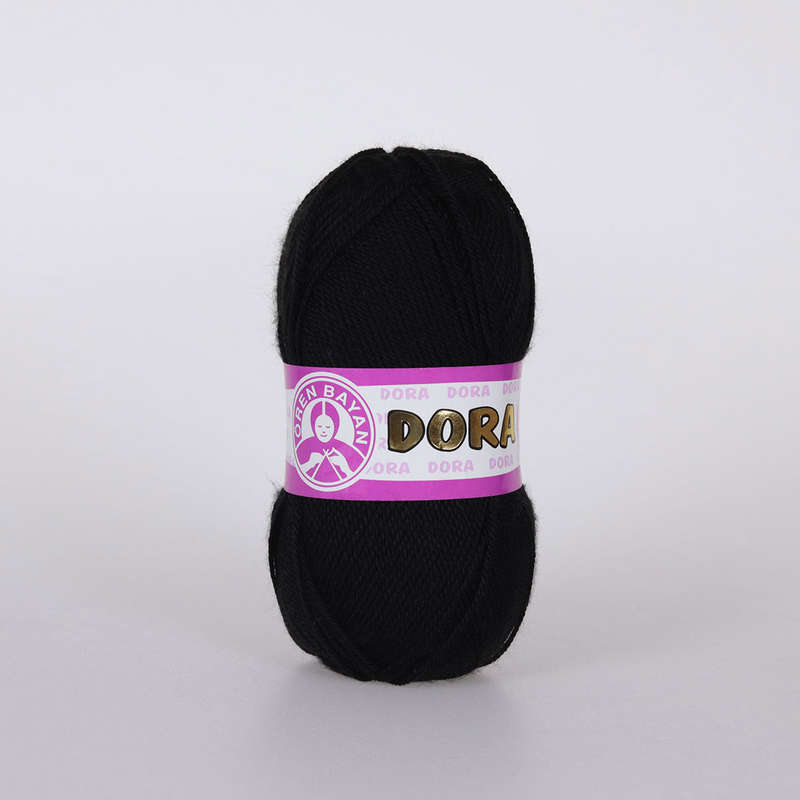 Dora Hand Knitting Yarn Black