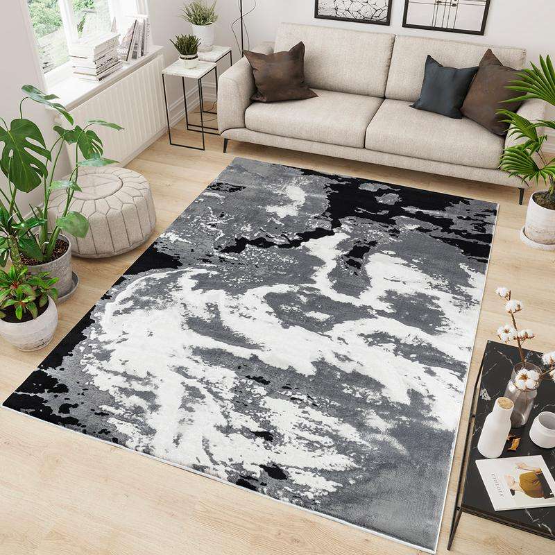 Elit Breeze Grey Black Rug