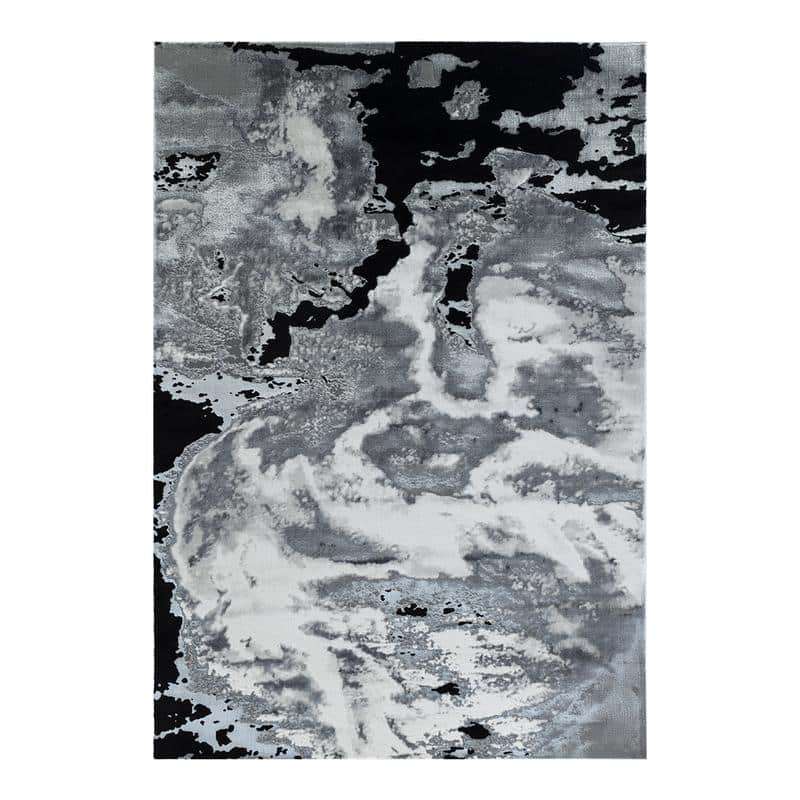Elit Breeze Grey Black Rug
