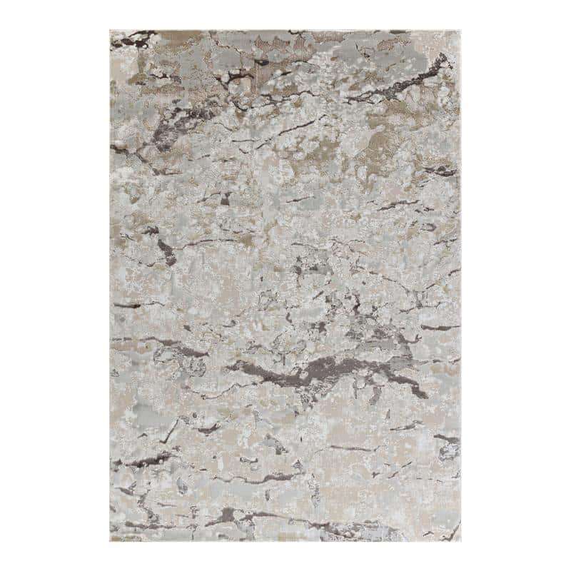 Elit Crack Beige Brown Rug