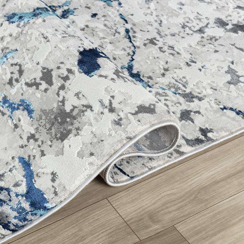 Elit Crack Grey Blue Rug