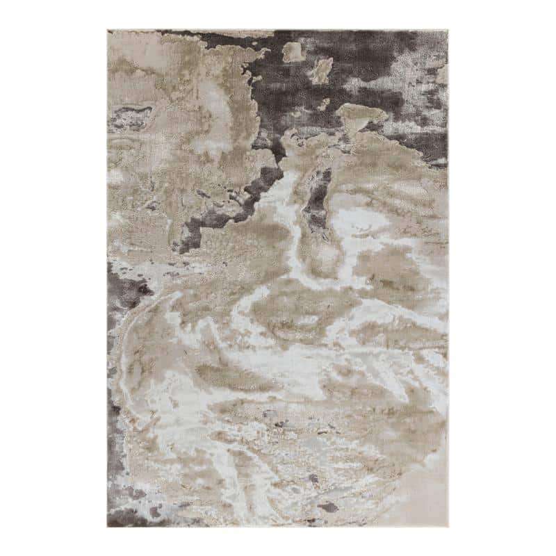 Elit Crimp Beige Brown Rug