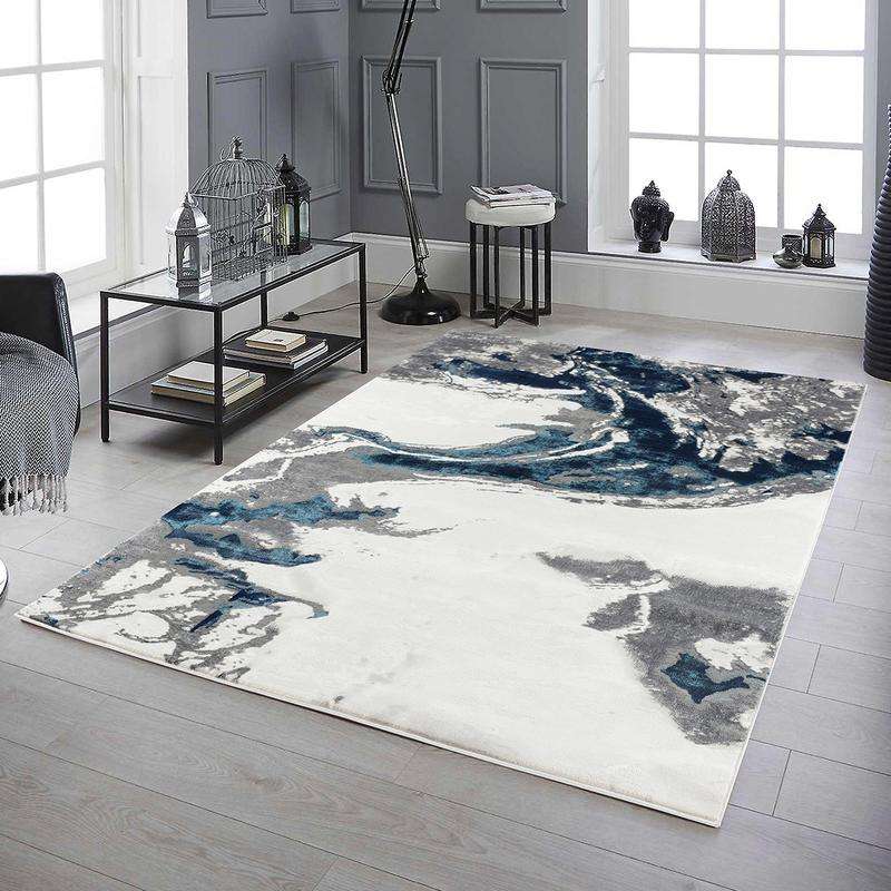 Elit Crimp Grey Blue Rug