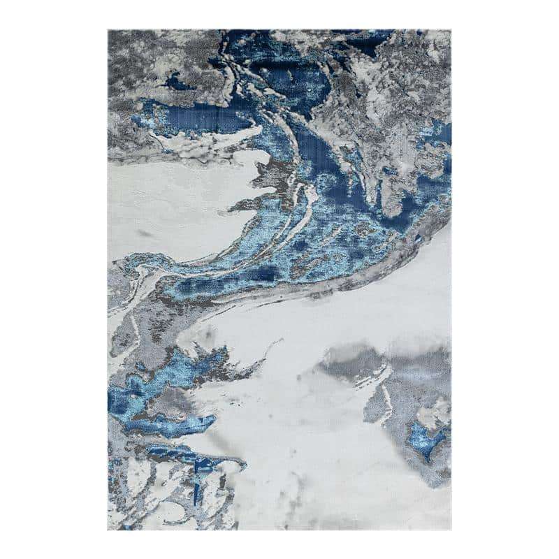 Elit Crimp Grey Blue Rug