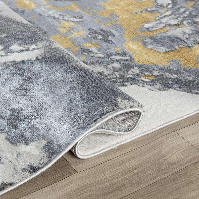 Elit Crimp Grey Gold Rug