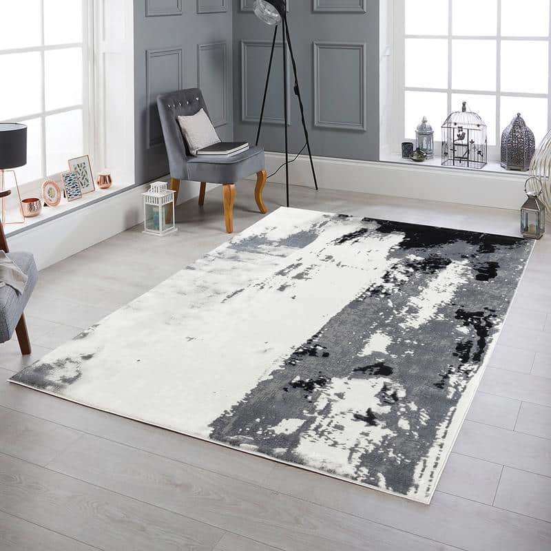 Elit Gulf Grey Black Rug