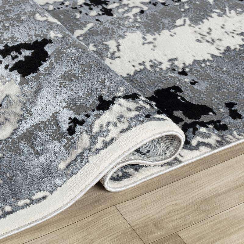 Elit Gulf Grey Black Rug