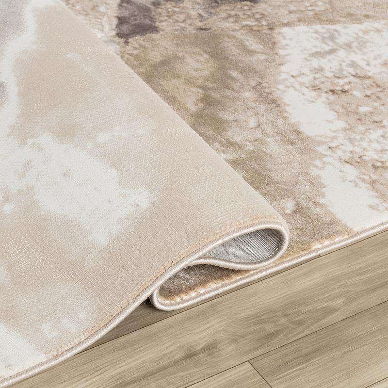 Elit Plain Beige Brown Rug