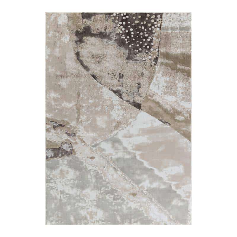 Elit Plain Beige Brown Rug
