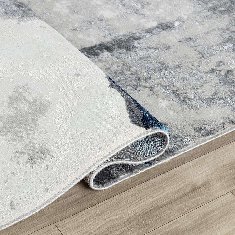 Elit Plain Grey Blue Rug