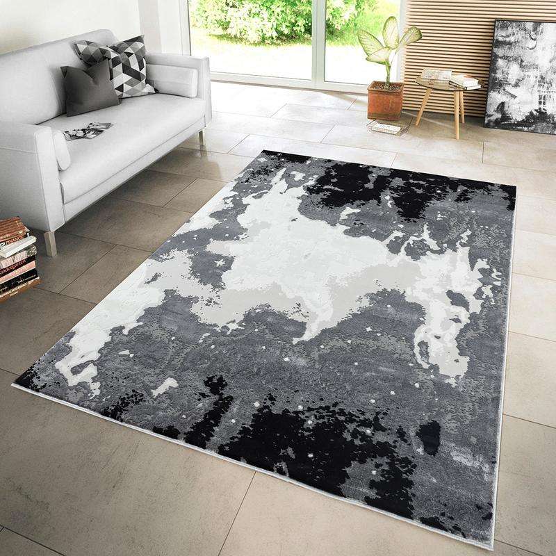 Elit Post Grey Black Rug