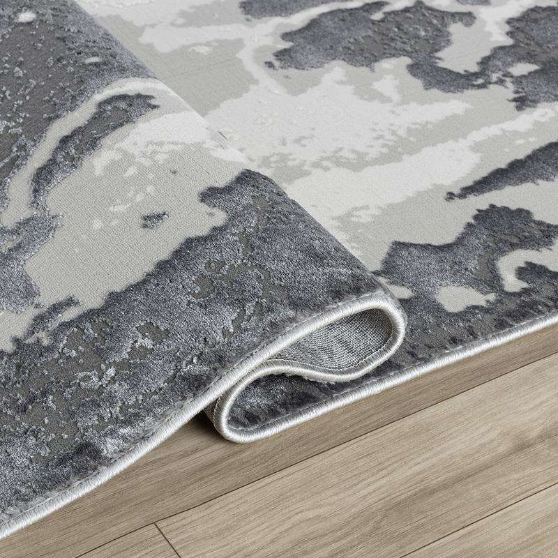 Elit Post Grey Black Rug