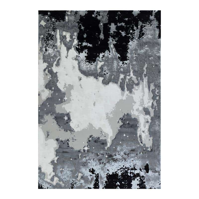 Elit Post Grey Black Rug
