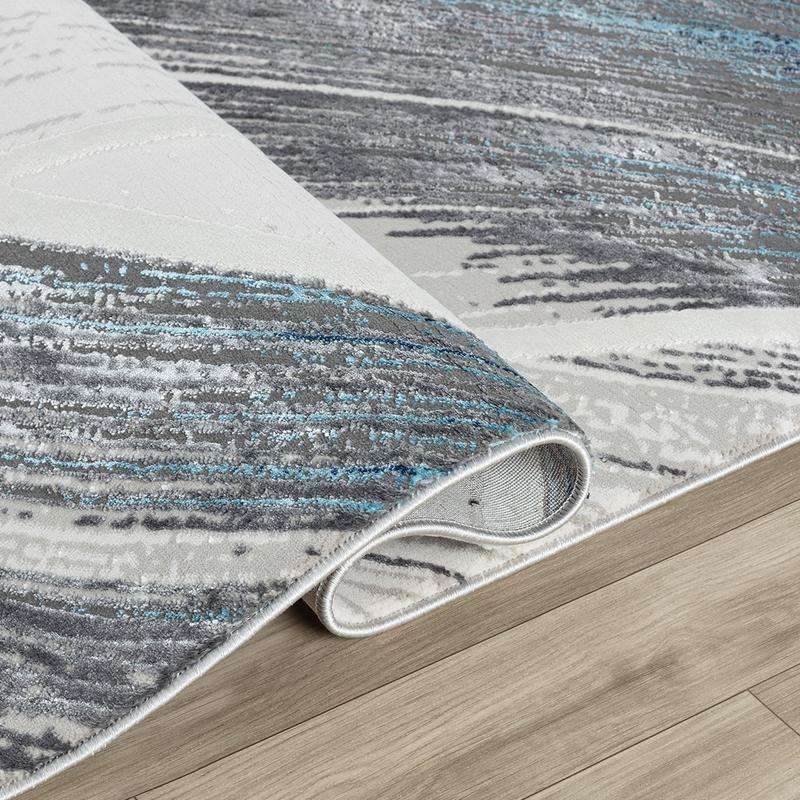 Elit Ribbon Grey Blue Rug