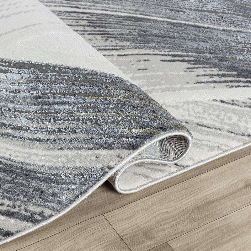 Elit Ribbon Grey Gold Rug