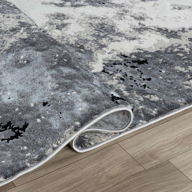 Elit Softy Grey Black Rug