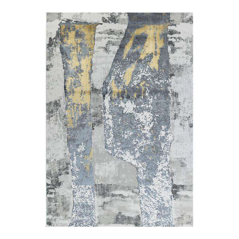 Elit Stripe Grey Gold Rug