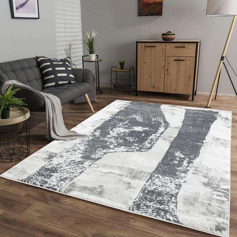 Elit Stripe Grey Rug
