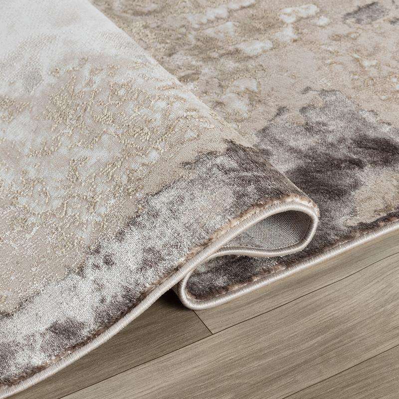 Elit Texture Beige Brown Rug